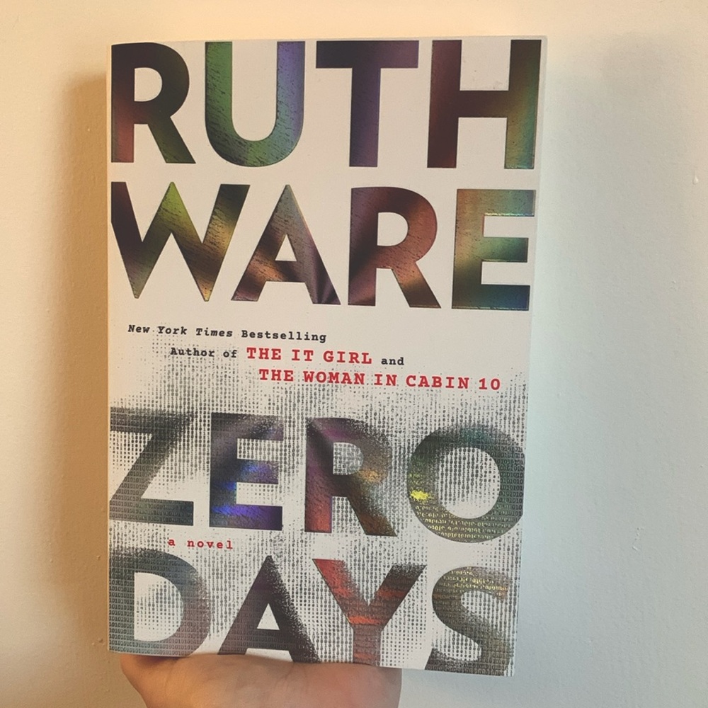 BOOK author Ruth Ware’s “Zero Days”